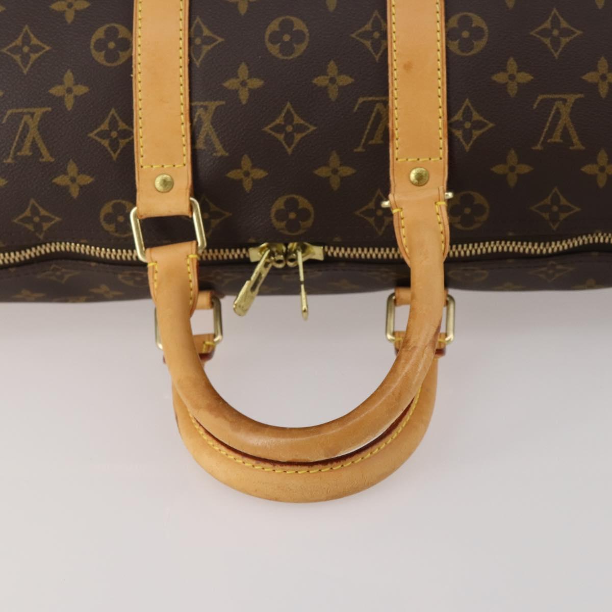 LOUIS VUITTON Monogram Keepall Bandouliere 45 Boston Bag M41418 LV Auth 187418A