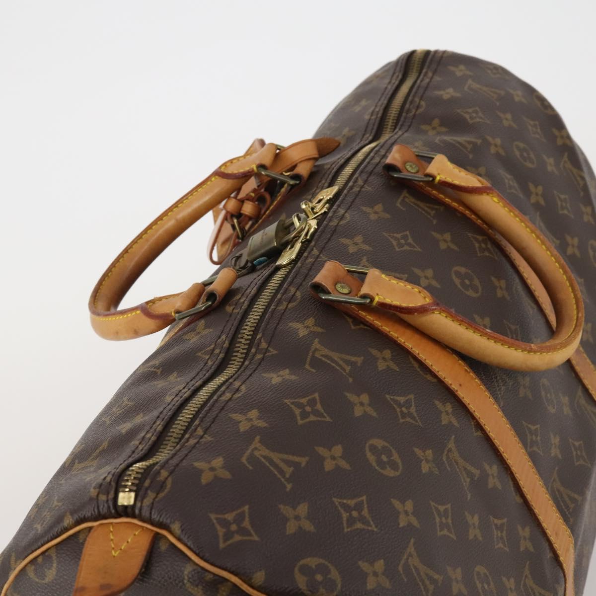 LOUIS VUITTON Monogram Keepall 50 Boston Bag M41426 LV Auth 187419A