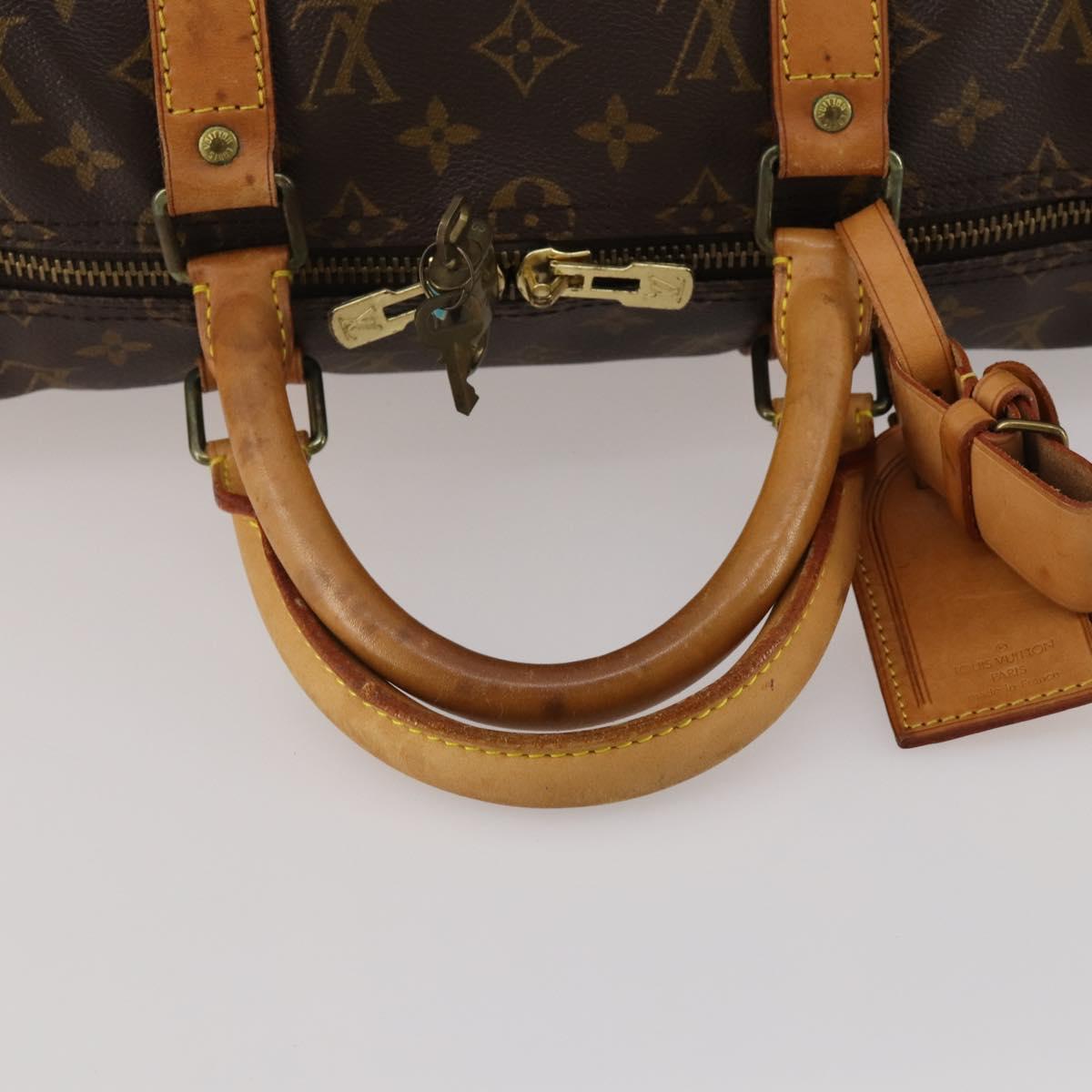 LOUIS VUITTON Monogram Keepall 50 Boston Bag M41426 LV Auth 187419A