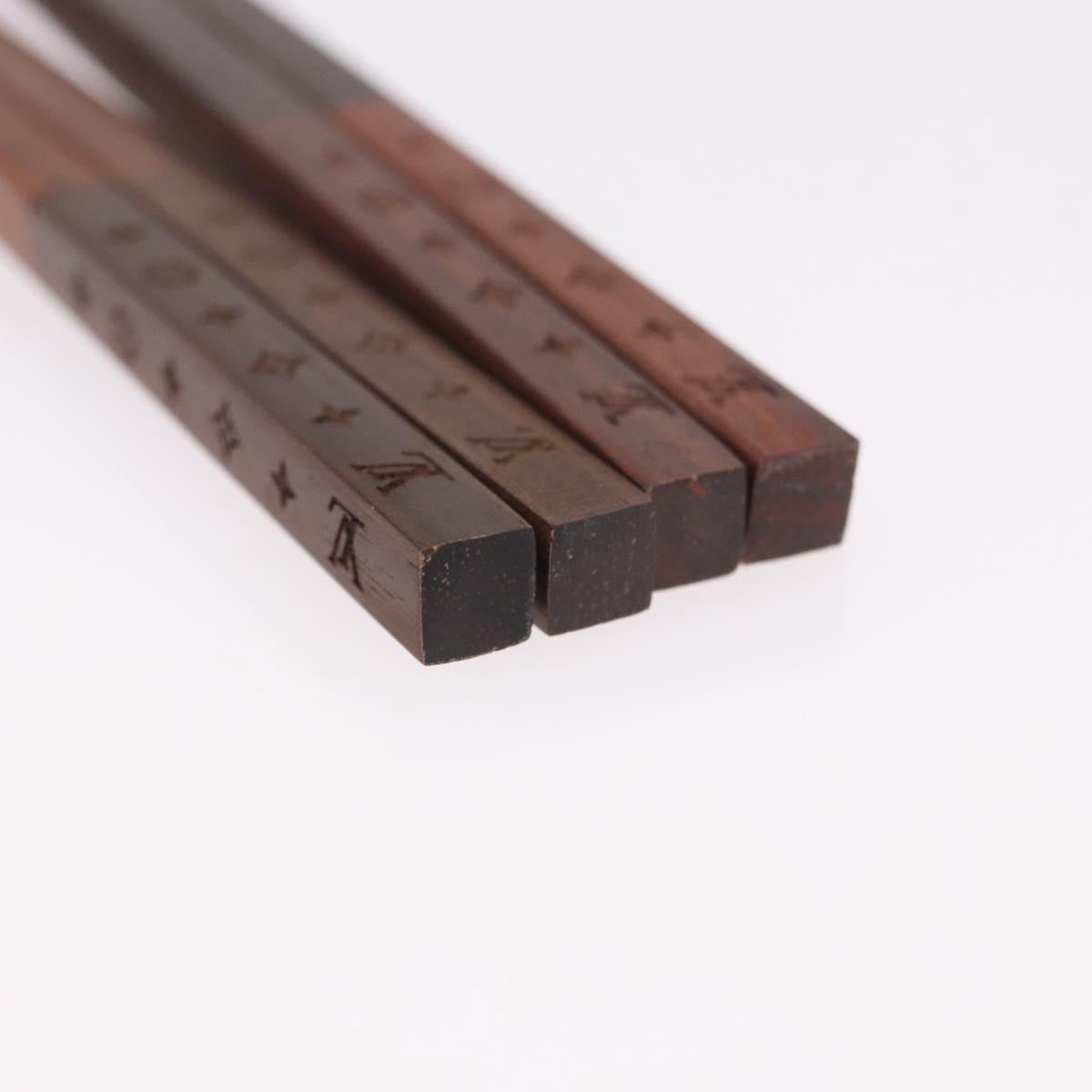 LOUIS VUITTON Monogram Baguette Chop Sticks Wood VIP Only M99171 LV Auth 187422V
