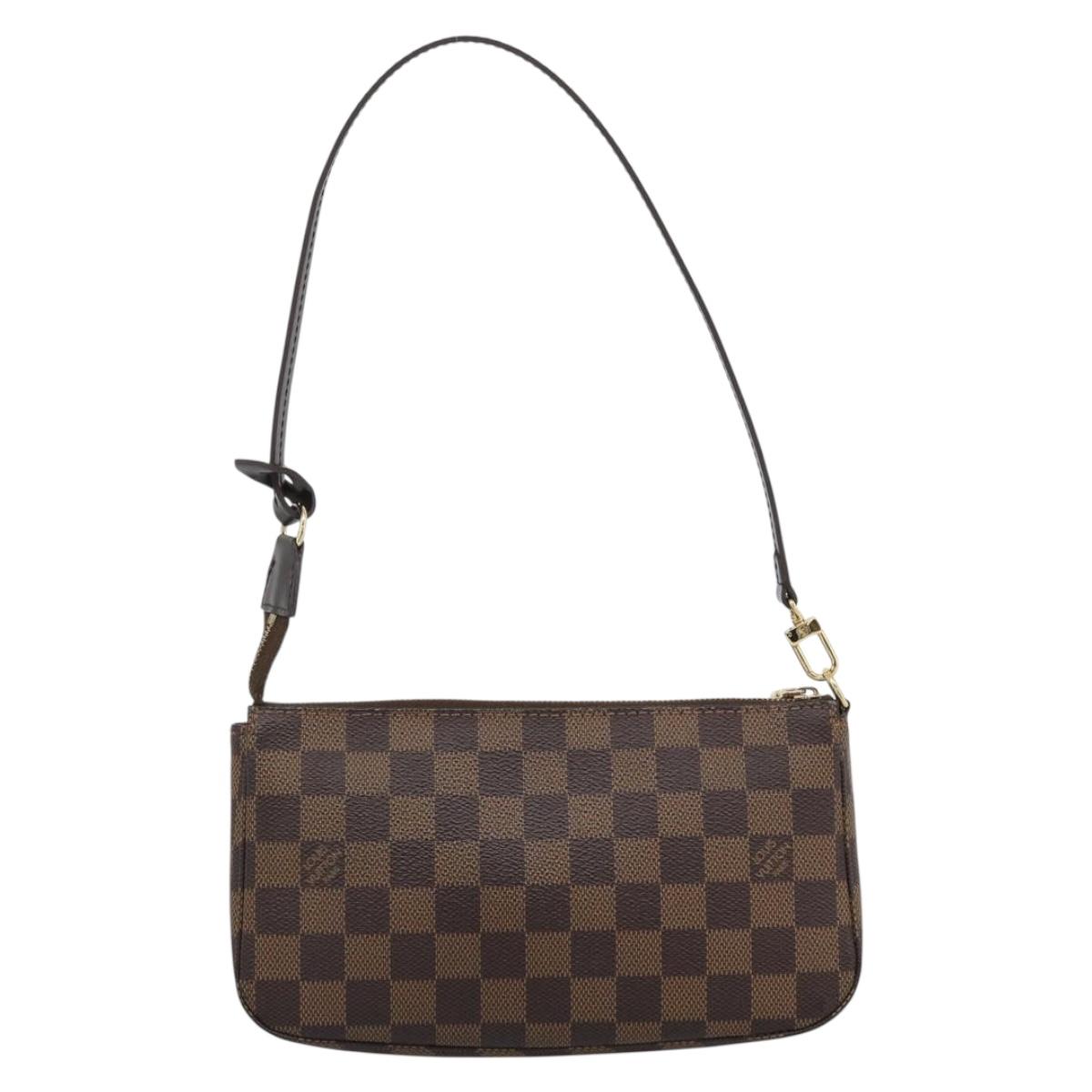 LOUIS VUITTON Damier Ebene Pochette Accessoires Pouch N41206 LV Auth 187423V