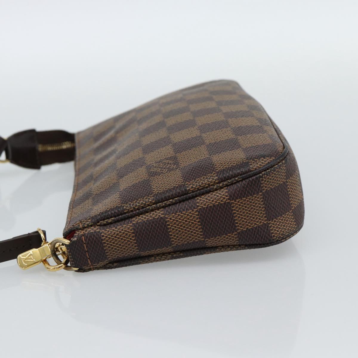 LOUIS VUITTON Damier Ebene Pochette Accessoires Pouch N41206 LV Auth 187423V