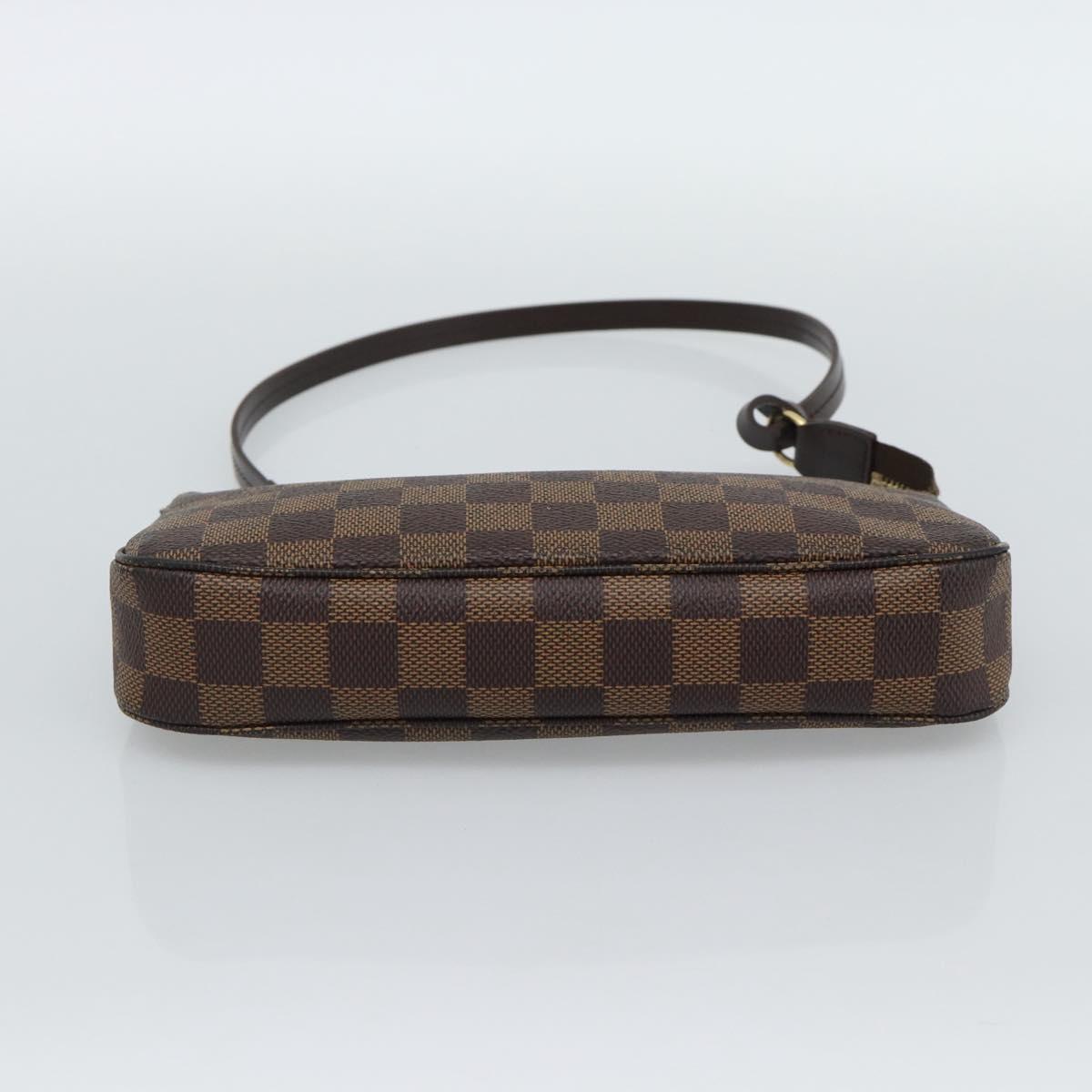 LOUIS VUITTON Damier Ebene Pochette Accessoires Pouch N41206 LV Auth 187423V