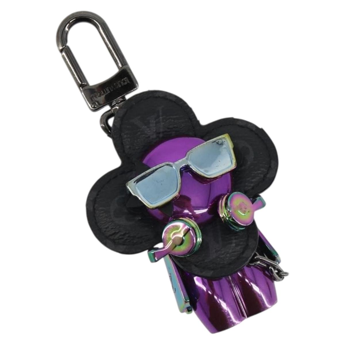 LOUIS VUITTON Monogram Eclipse Vivienne DJ Bag Charm M69479 LV Auth 187425SAM