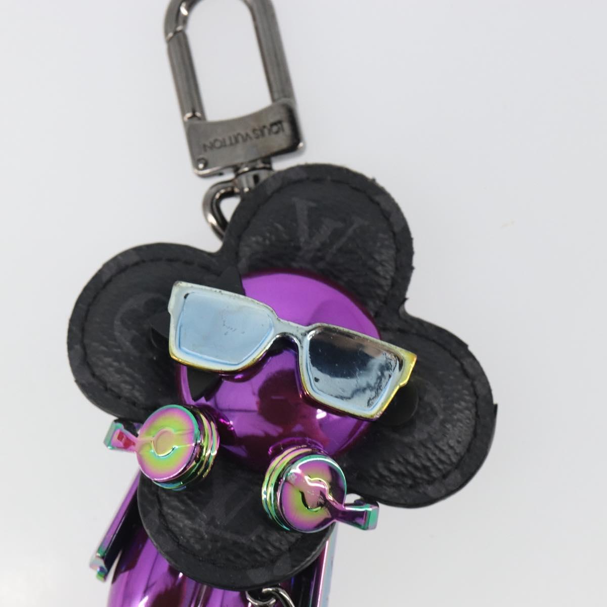 LOUIS VUITTON Monogram Eclipse Vivienne DJ Bag Charm M69479 LV Auth 187425SAM