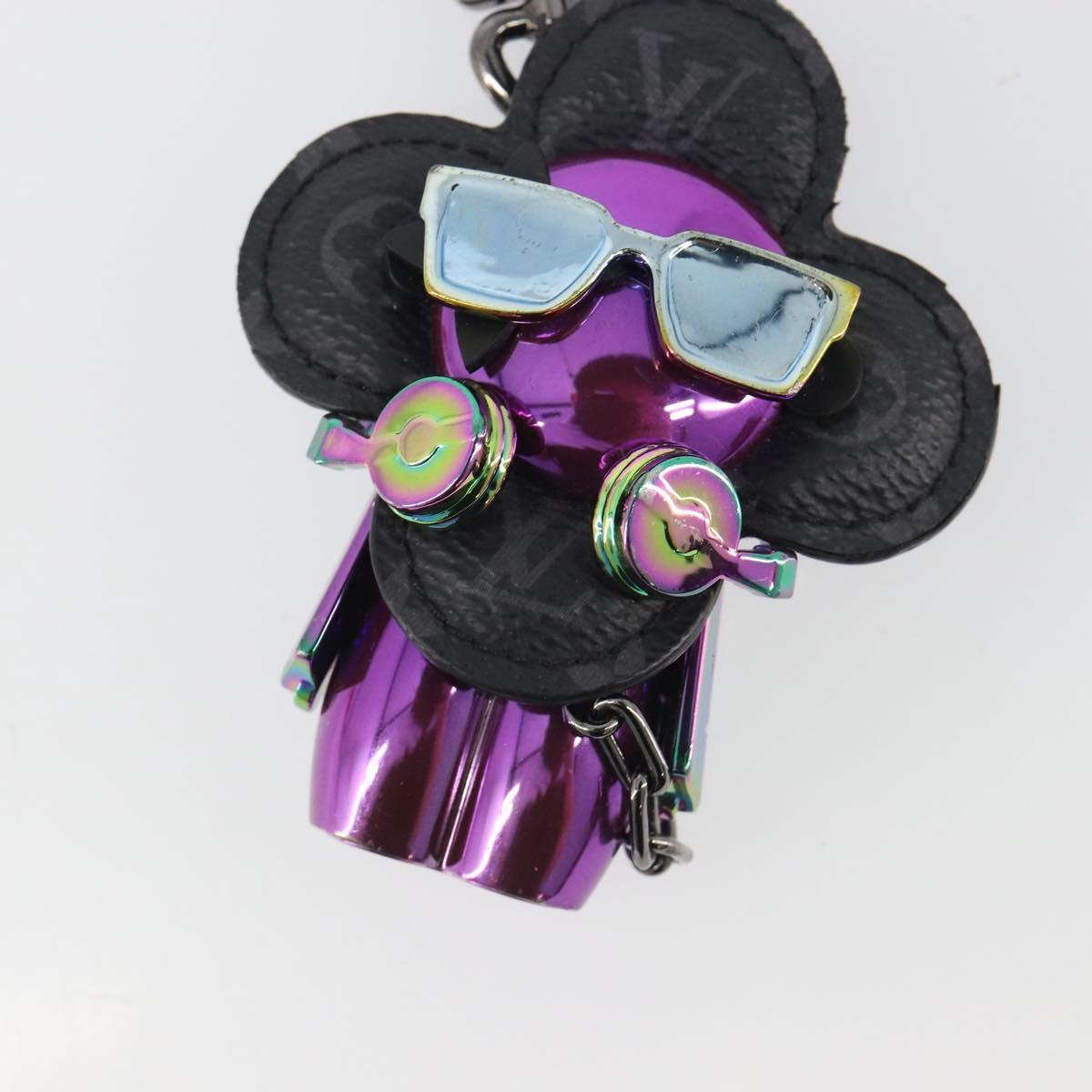LOUIS VUITTON Monogram Eclipse Vivienne DJ Bag Charm M69479 LV Auth 187425SAM