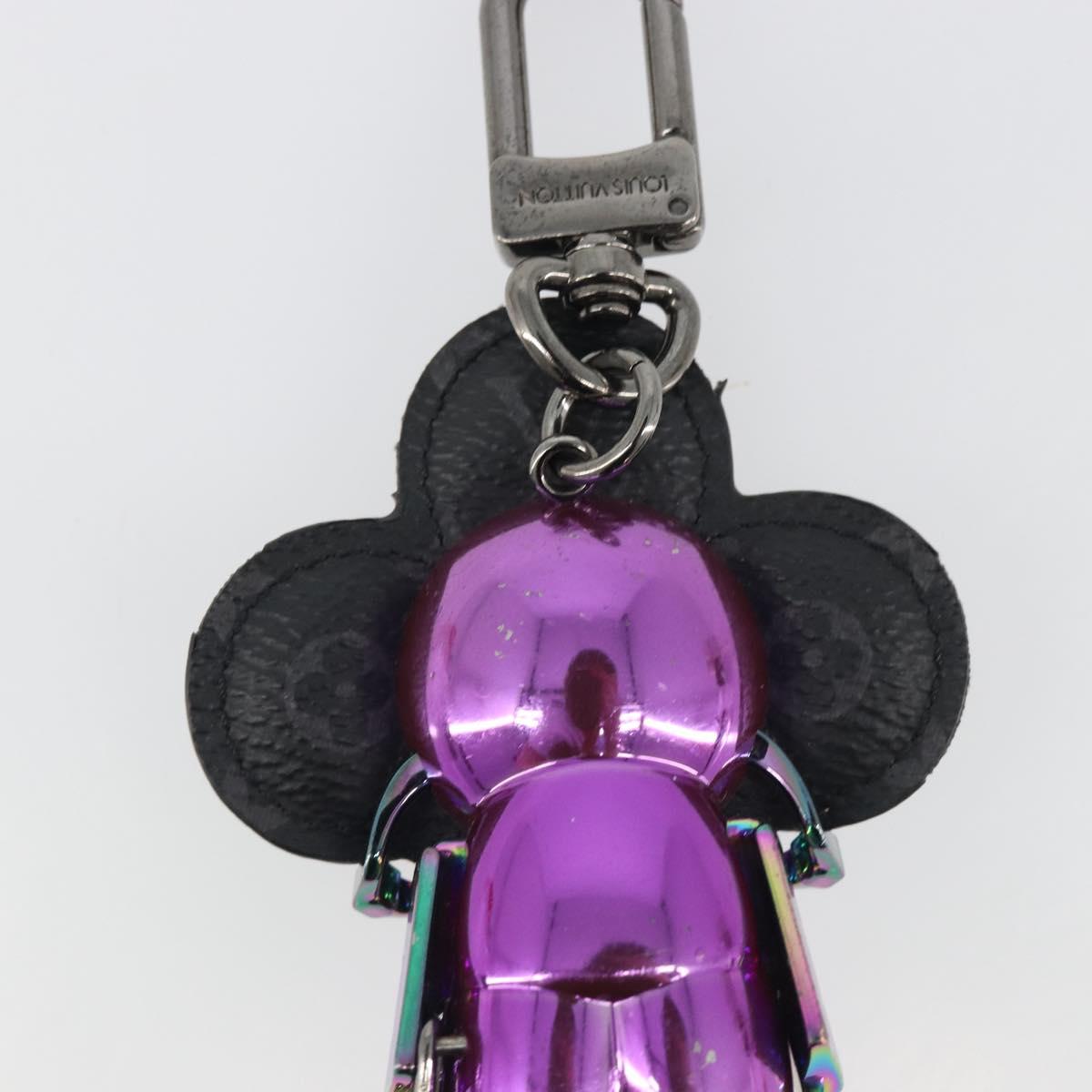 LOUIS VUITTON Monogram Eclipse Vivienne DJ Bag Charm M69479 LV Auth 187425SAM