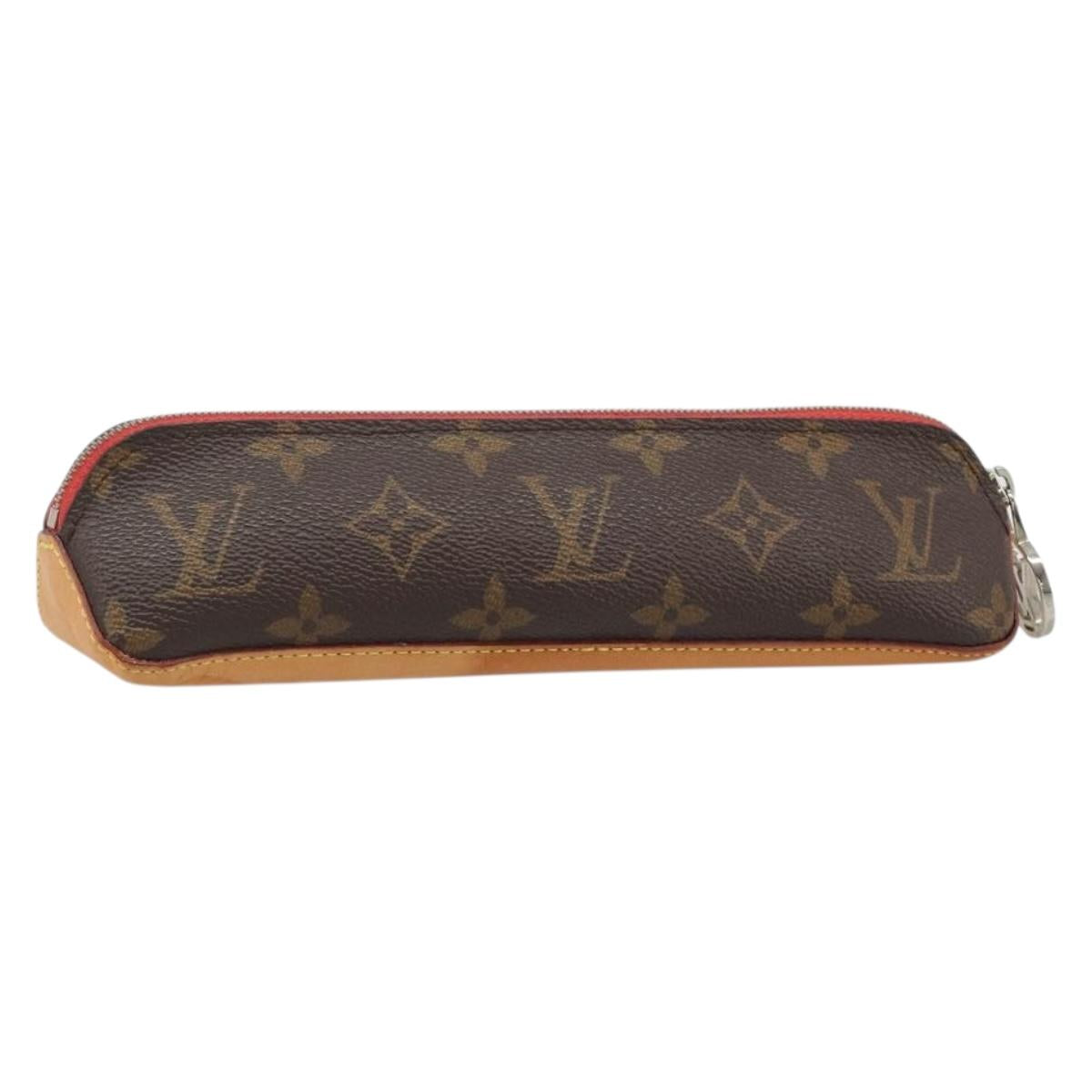 LOUIS VUITTON Monogram Trousse Elizabeth Pen Case Red GI0009 LV Auth 187428A