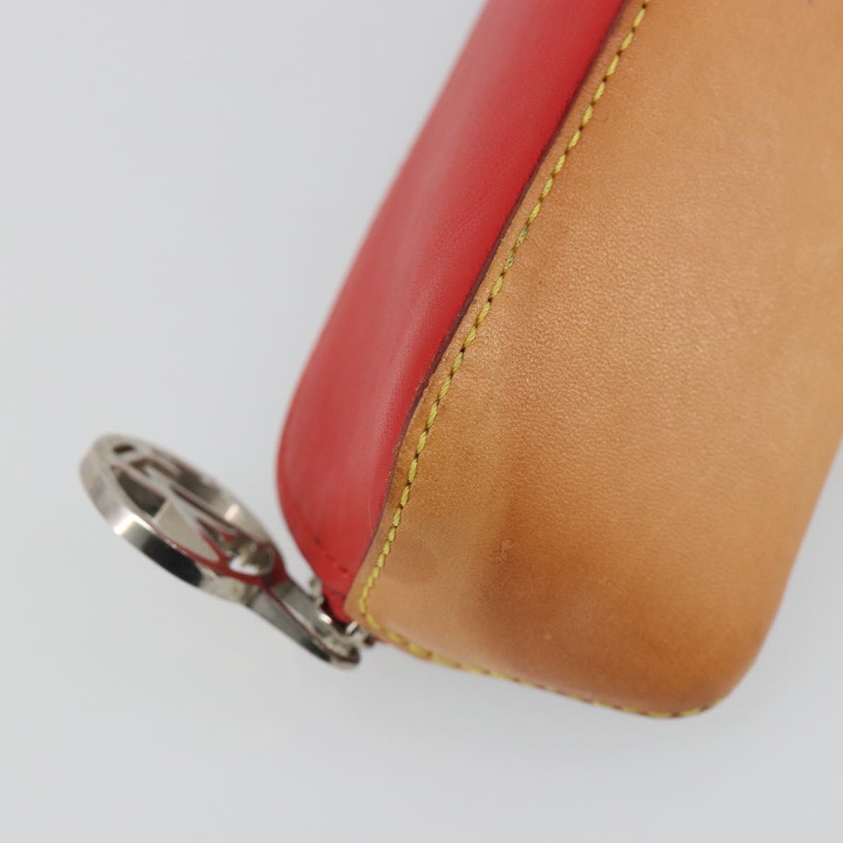 LOUIS VUITTON Monogram Trousse Elizabeth Pen Case Red GI0009 LV Auth 187428A