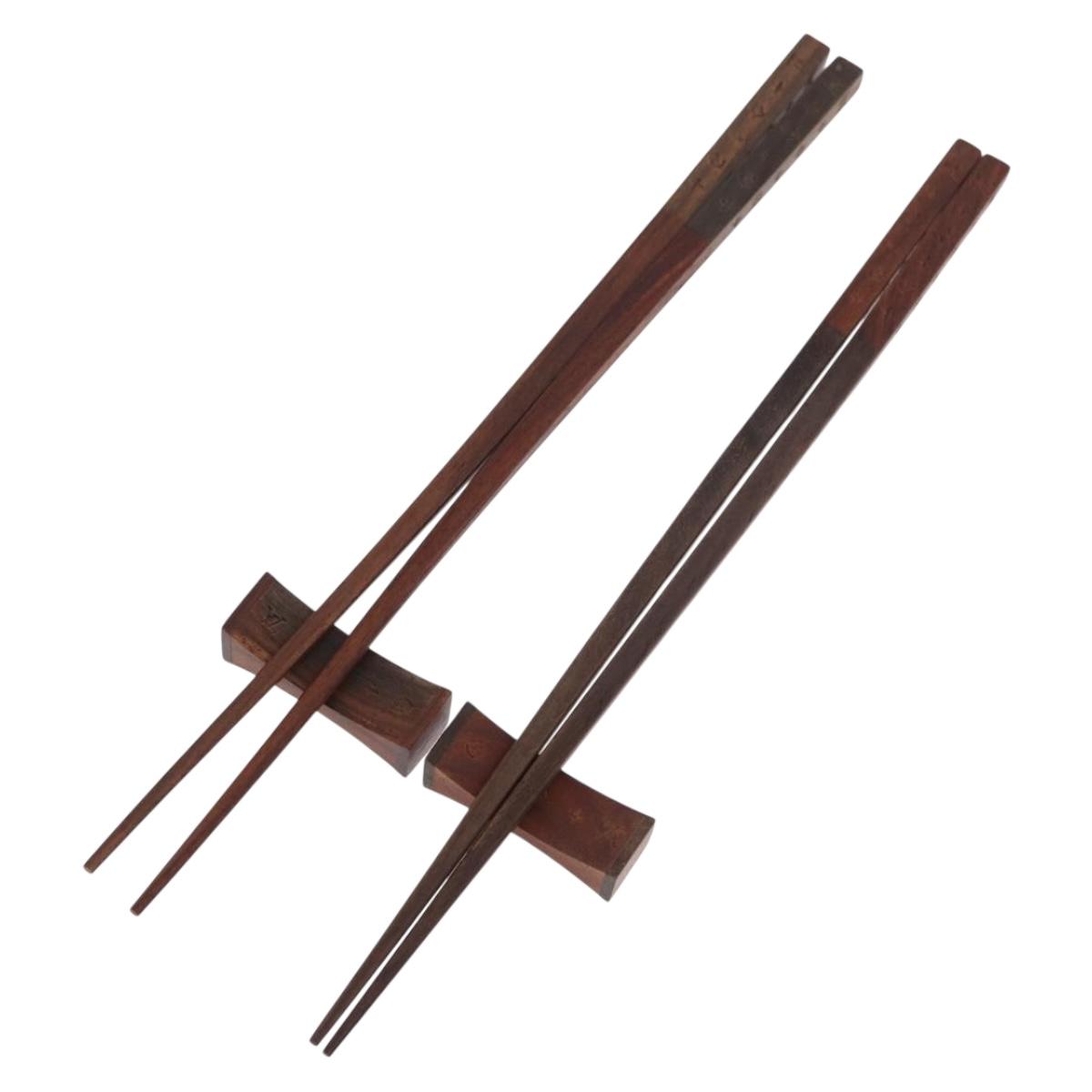 LOUIS VUITTON Monogram Baguette Chop Sticks Wood VIP Only M99171 LV Auth 187429V