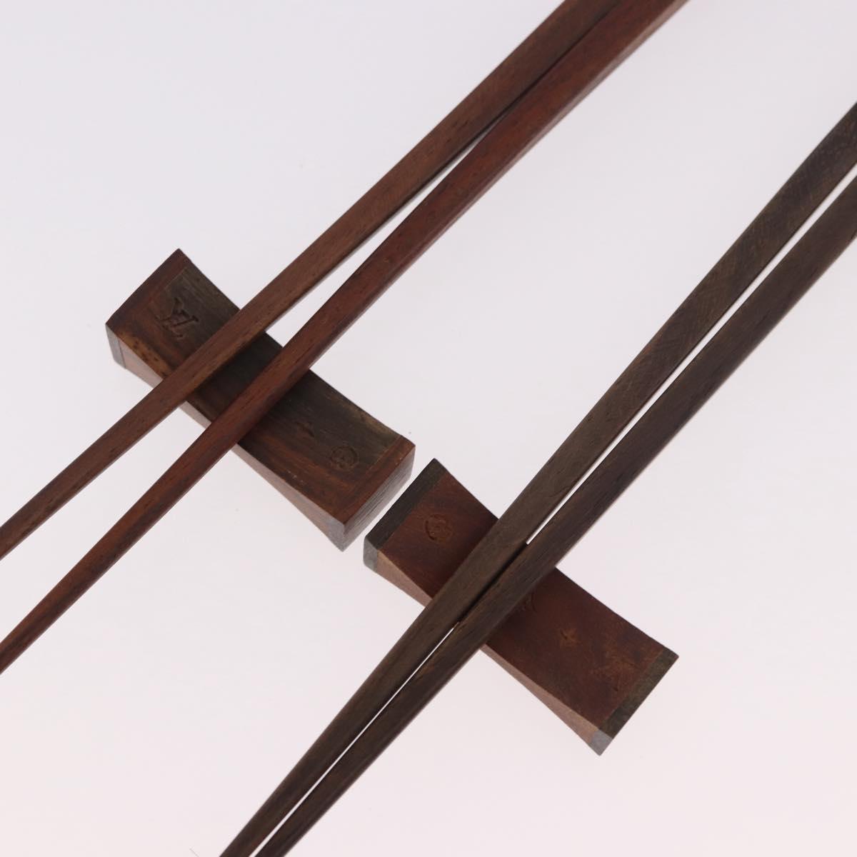 LOUIS VUITTON Monogram Baguette Chop Sticks Wood VIP Only M99171 LV Auth 187429V