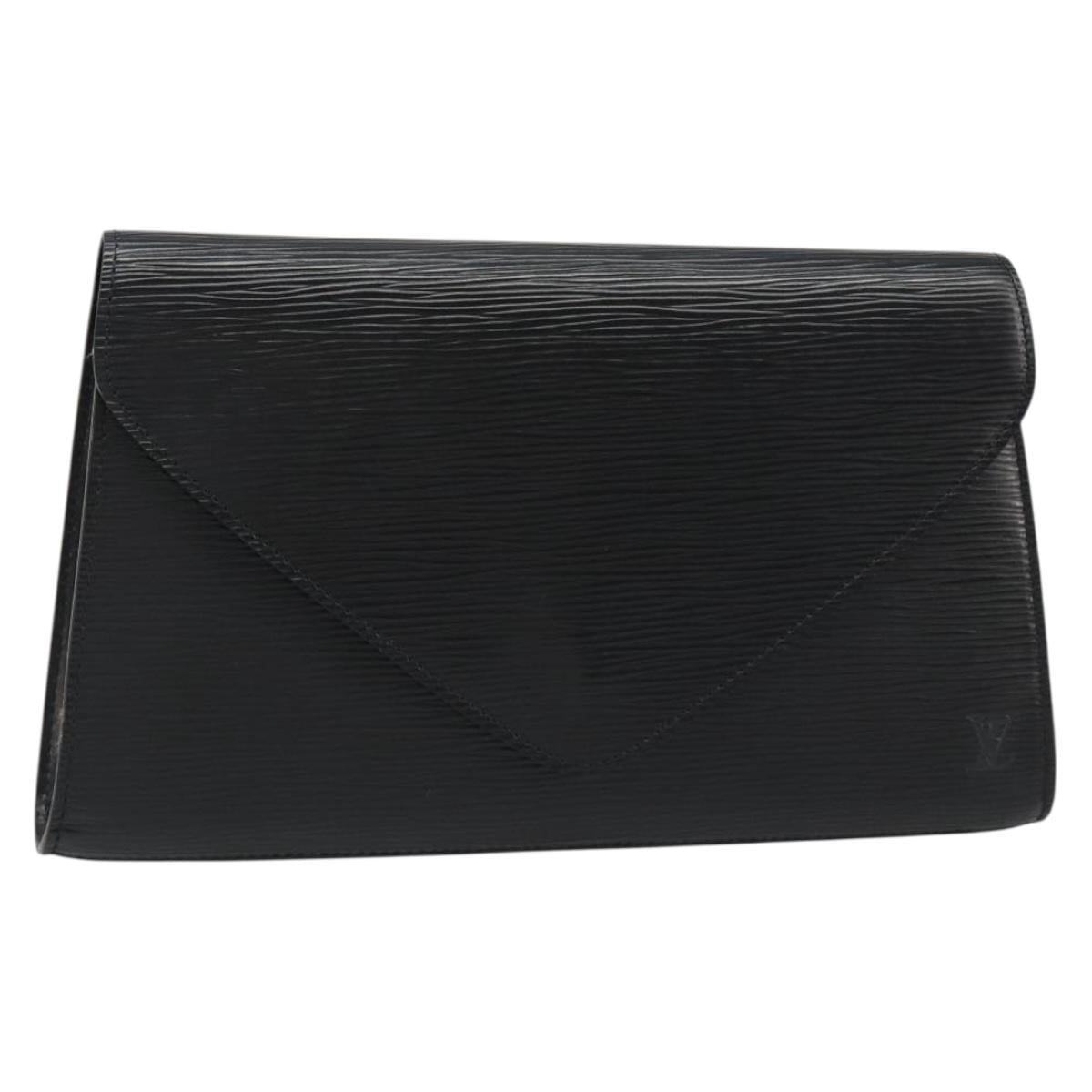 LOUIS VUITTON Epi Art Deco Clutch Bag Black M52632 LV Auth 187431A