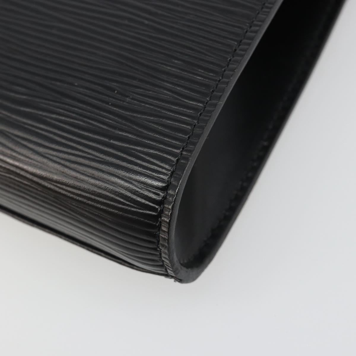 LOUIS VUITTON Epi Art Deco Clutch Bag Black M52632 LV Auth 187431A