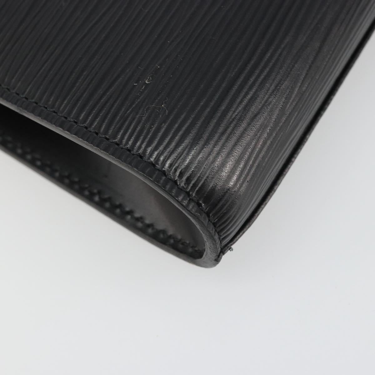LOUIS VUITTON Epi Art Deco Clutch Bag Black M52632 LV Auth 187431A