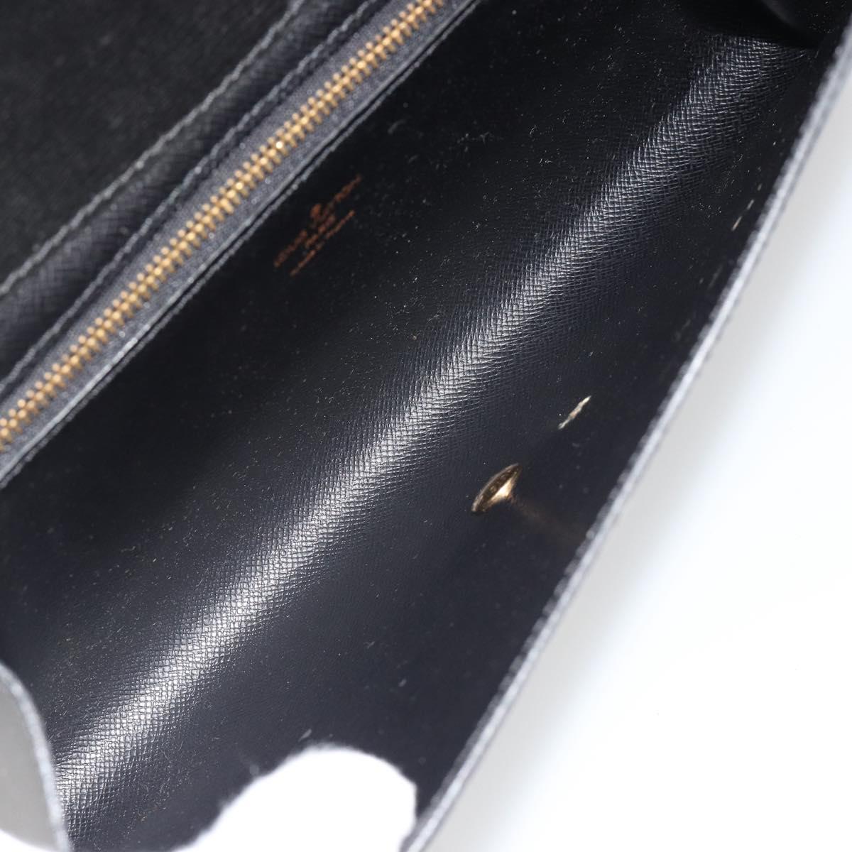 LOUIS VUITTON Epi Art Deco Clutch Bag Black M52632 LV Auth 187431A