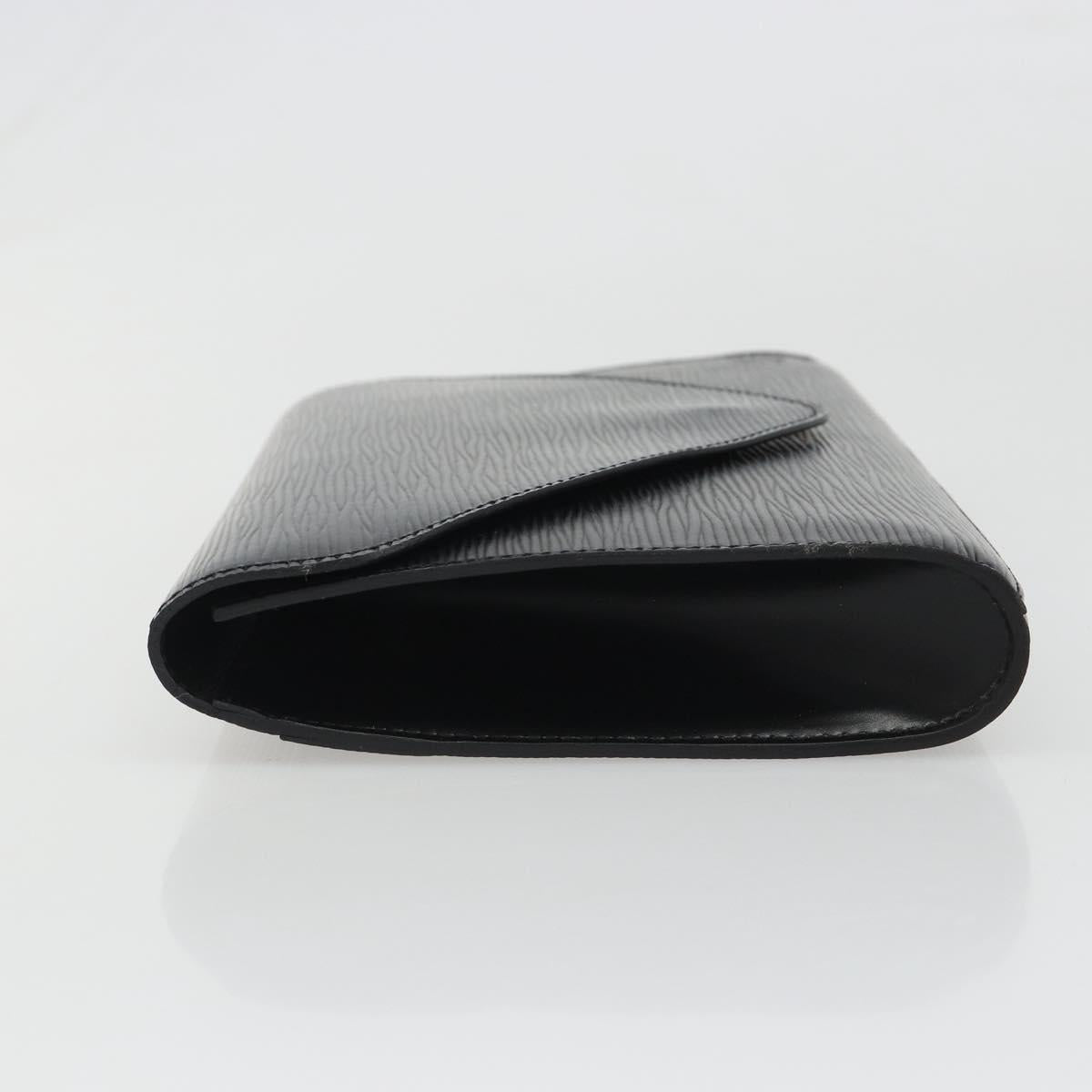 LOUIS VUITTON Epi Art Deco Clutch Bag Black M52632 LV Auth 187431A