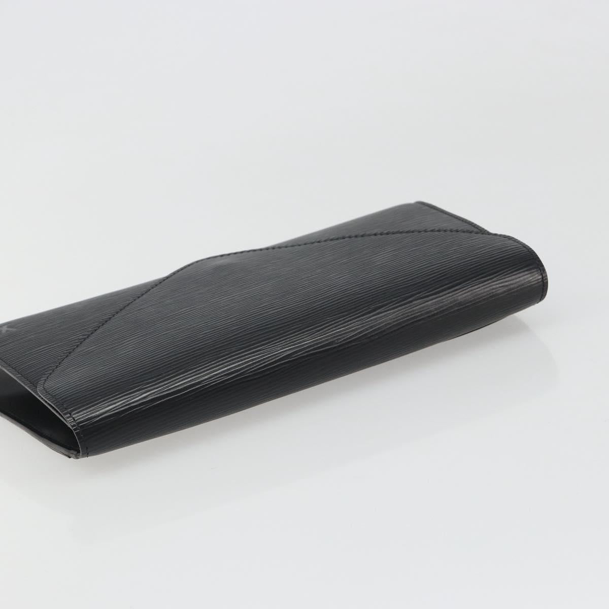 LOUIS VUITTON Epi Art Deco Clutch Bag Black M52632 LV Auth 187431A