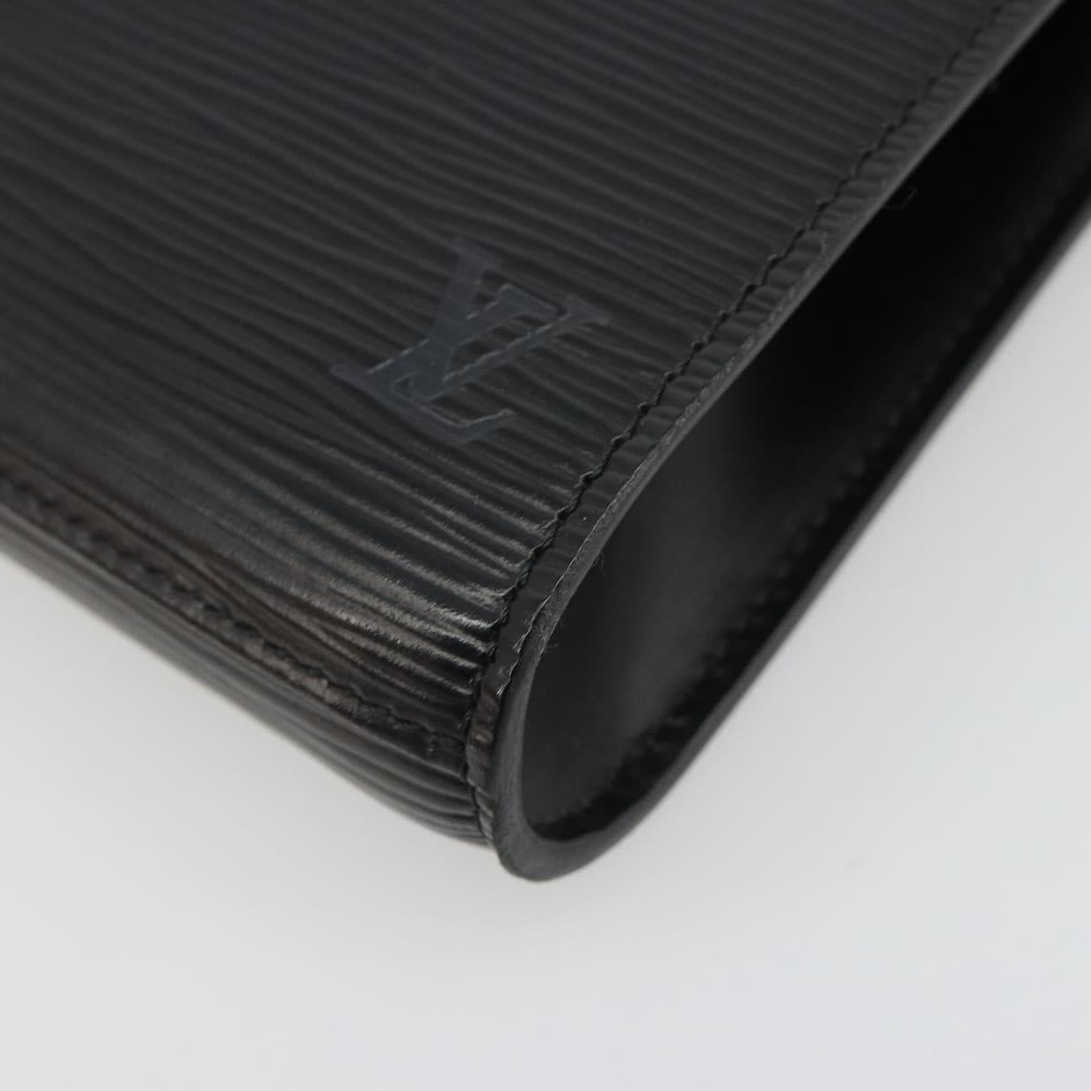 LOUIS VUITTON Epi Art Deco Clutch Bag Black M52632 LV Auth 187431A