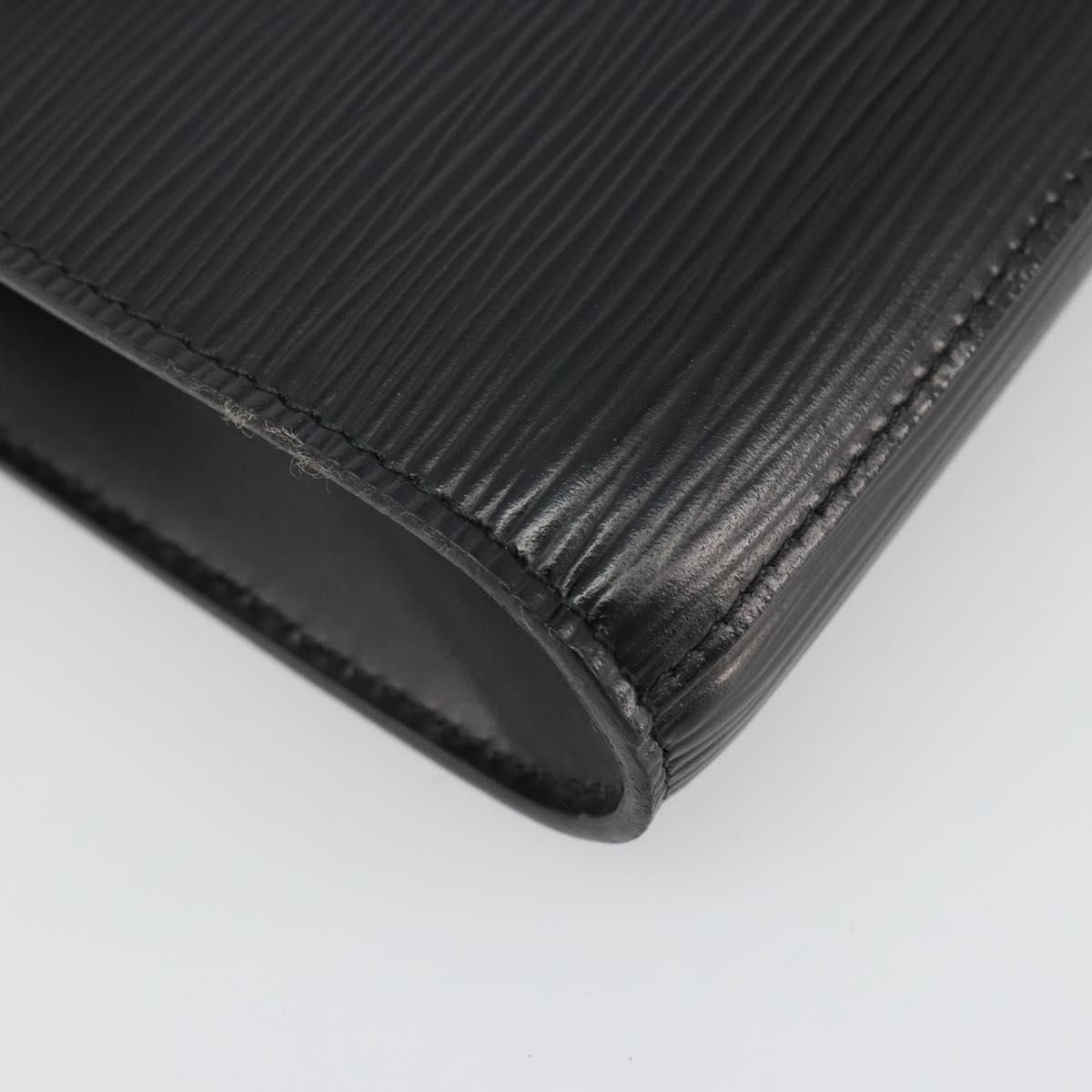 LOUIS VUITTON Epi Art Deco Clutch Bag Black M52632 LV Auth 187431A