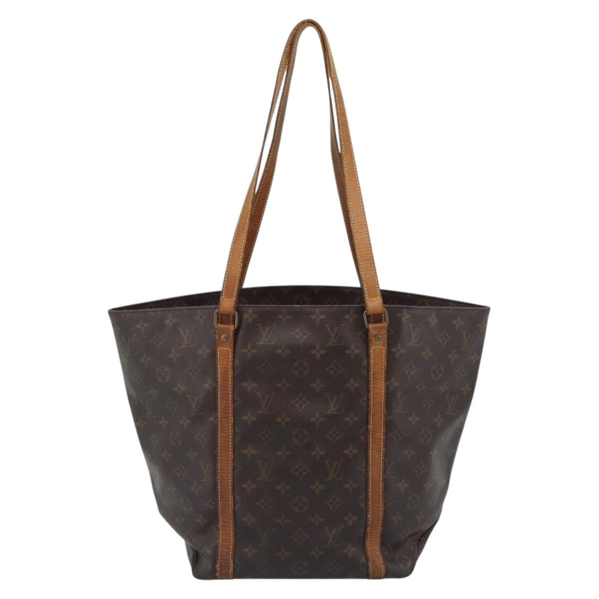 LOUIS VUITTON Monogram Sac Shopping Tote Bag M51108 LV Auth 187437