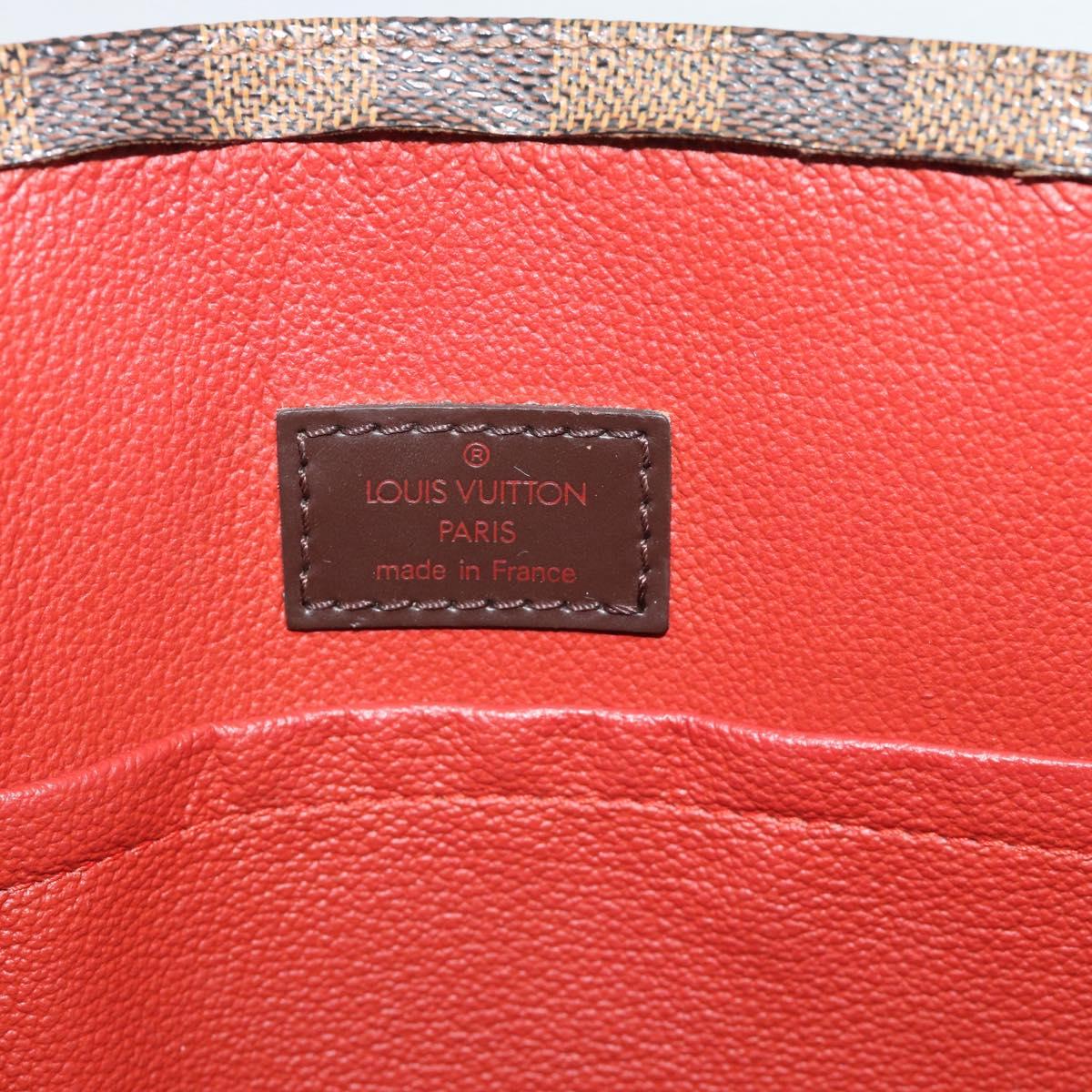 LOUIS VUITTON Damier Ebene Sac Plat Hand Bag N51140 LV Auth 187439