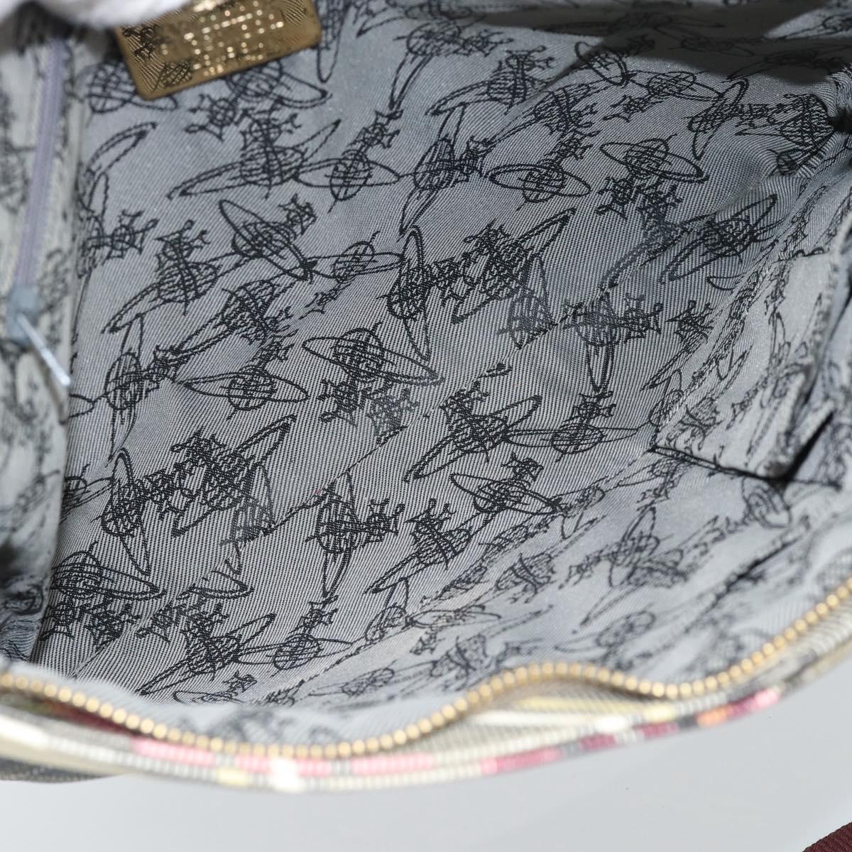 Vivienne Westwood Shoulder Bag PVC Pink Gold Auth 187441V