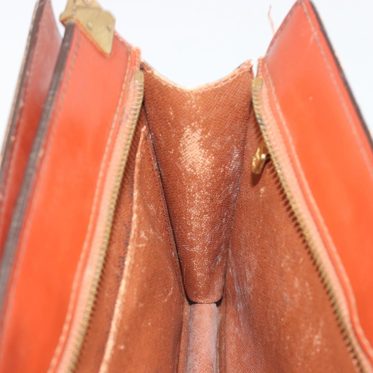 LOUIS VUITTON Epi Angian Clutch Bag Brown M52113 LV Auth 187442
