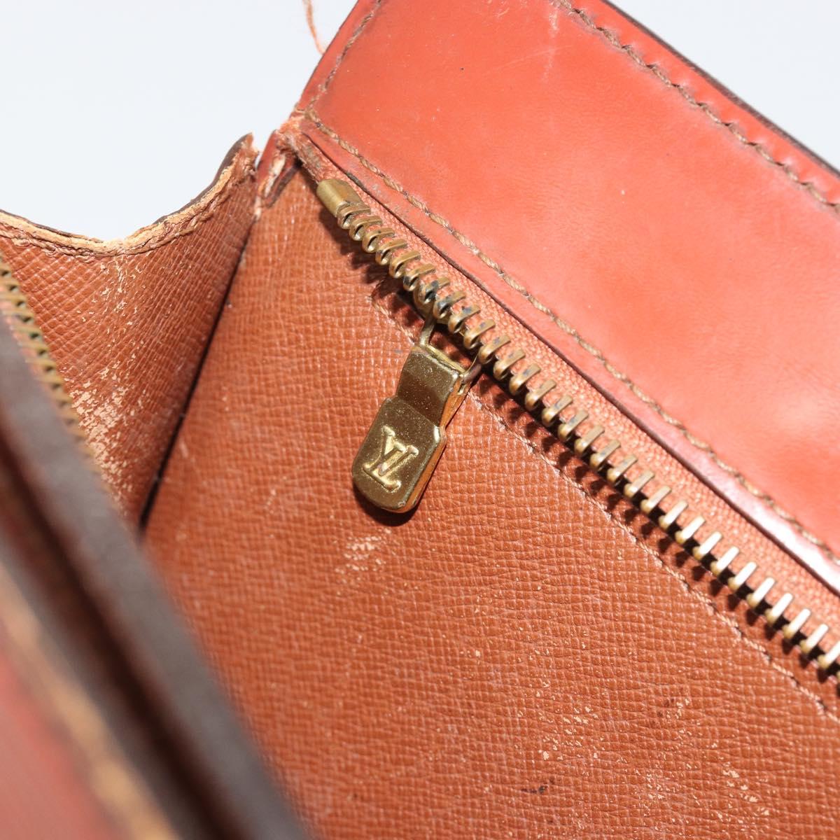 LOUIS VUITTON Epi Angian Clutch Bag Brown M52113 LV Auth 187442