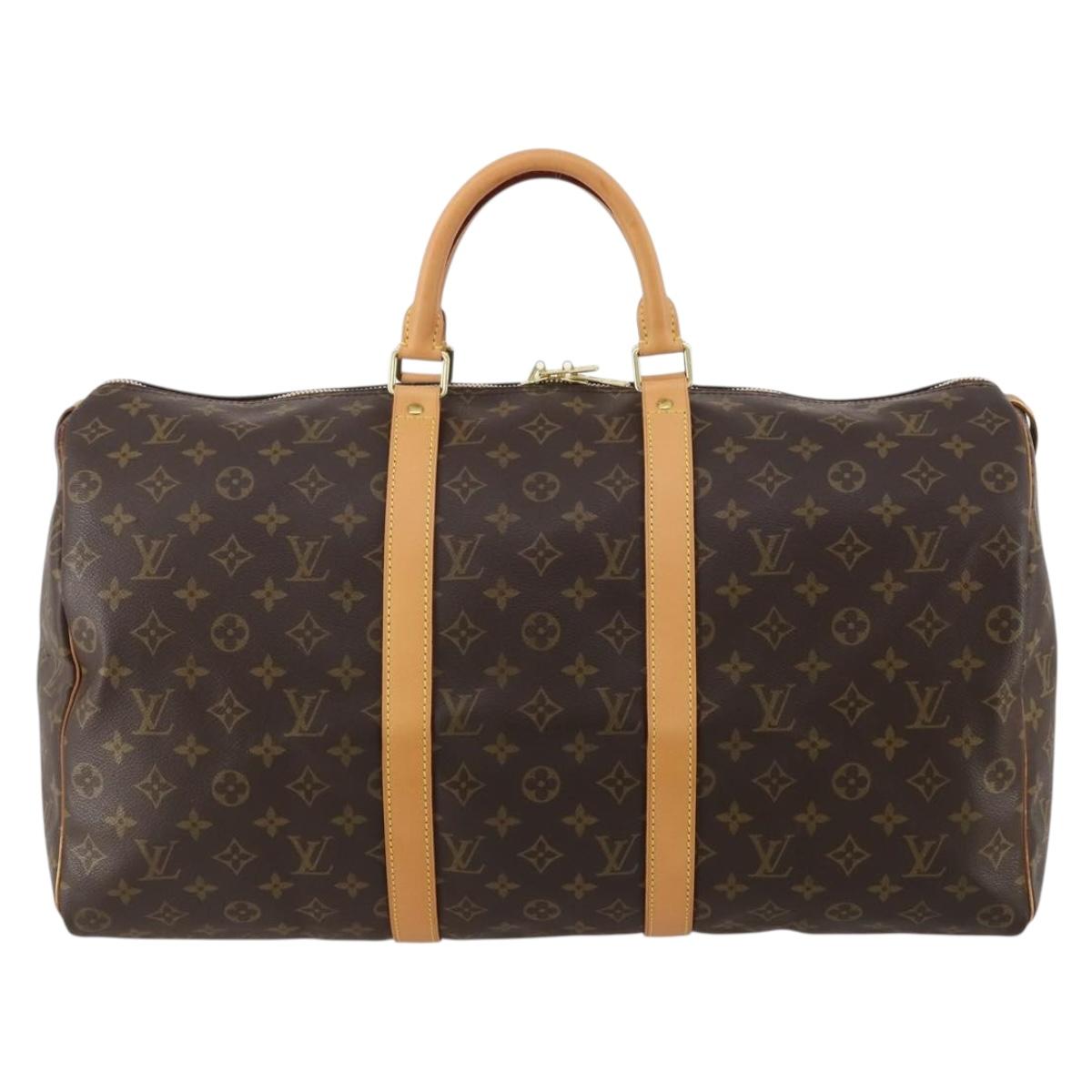 LOUIS VUITTON Monogram Keepall 45 Boston Bag M41428 LV Auth 187449A