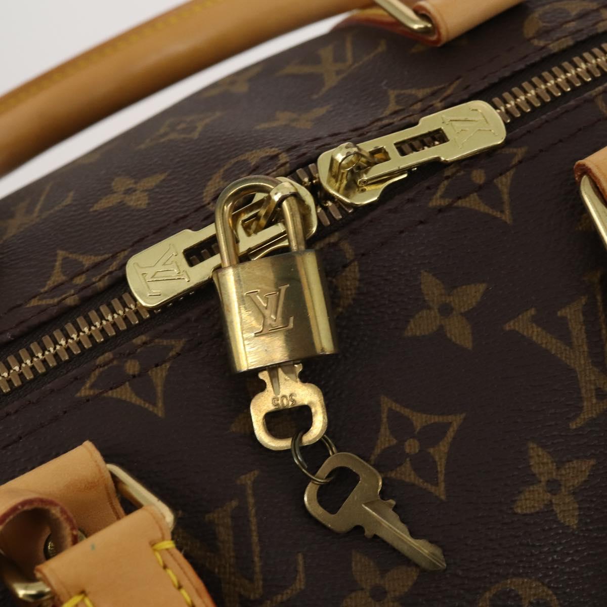 LOUIS VUITTON Monogram Keepall Bandouliere 50 Boston Bag M41416 LV Auth 187461V