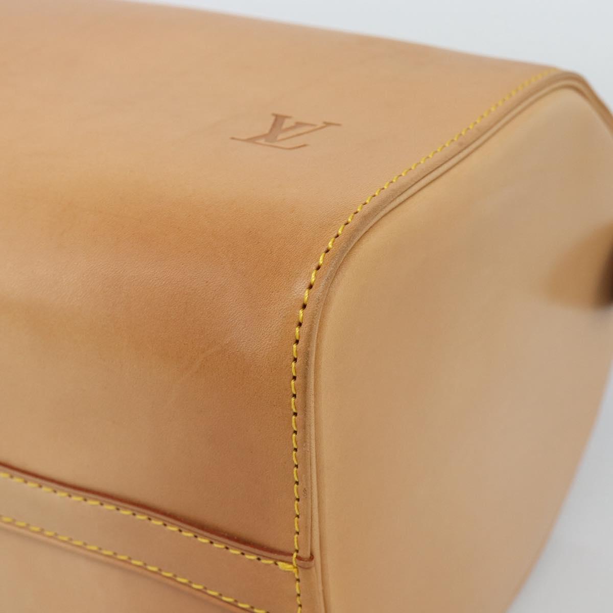 LOUIS VUITTON Nomad leather Speedy 30 Hand Bag Beige M85392 LV Auth 187464SAV