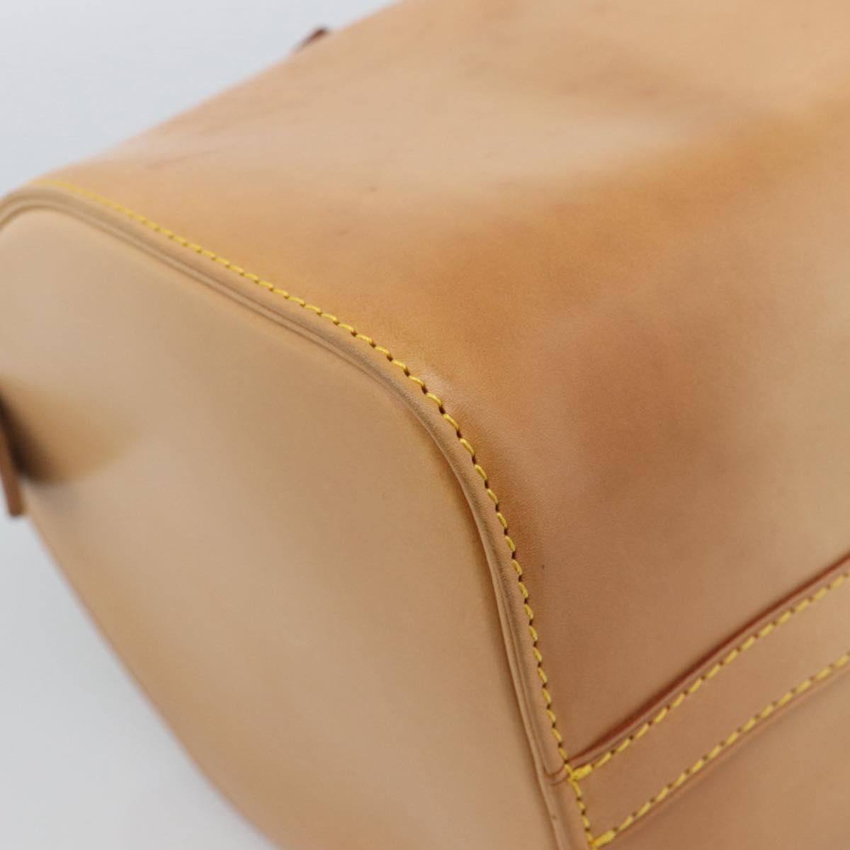 LOUIS VUITTON Nomad leather Speedy 30 Hand Bag Beige M85392 LV Auth 187464SAV