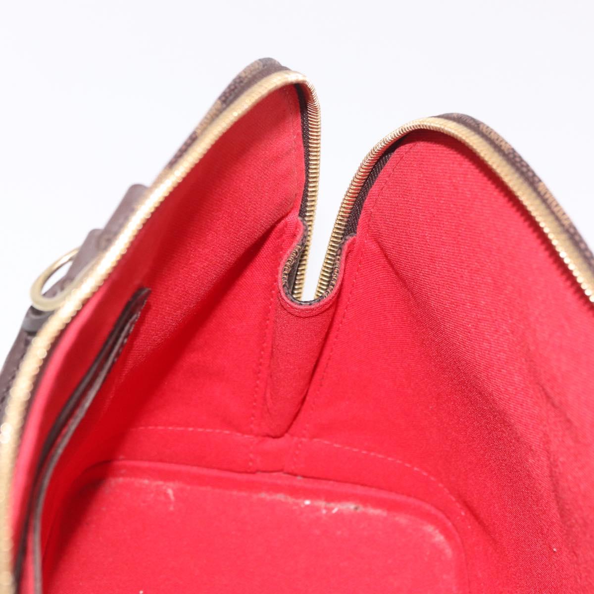 LOUIS VUITTON Damier Ebene Alma Hand Bag N51131 LV Auth 187482V