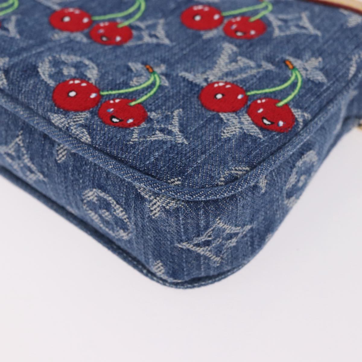 LOUIS VUITTON Monogram Denim Cherry Pochette Accessoires M13994 LV Auth 187483SM