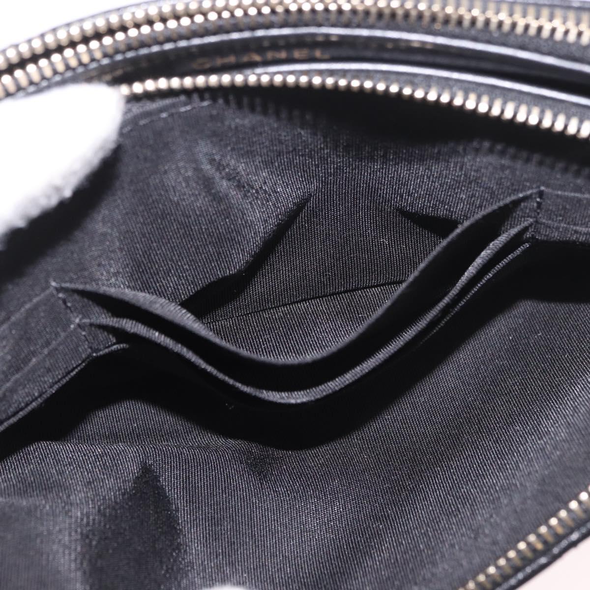 CHANEL Matelasse Chain Shoulder Bag Calf Skin Black Gold CC Auth 187491SAM