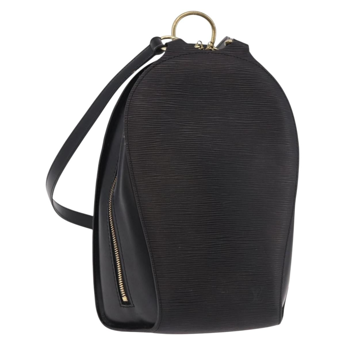 LOUIS VUITTON Epi Mabillon Backpack Black M52232 LV Auth 187507