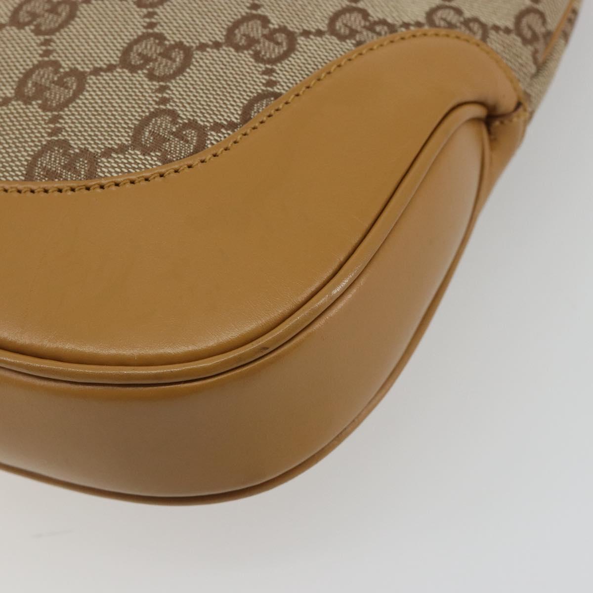 GUCCI GG Canvas Jackie Sherry Line Shoulder Bag Beige Gold 001 3306 Auth 187516V