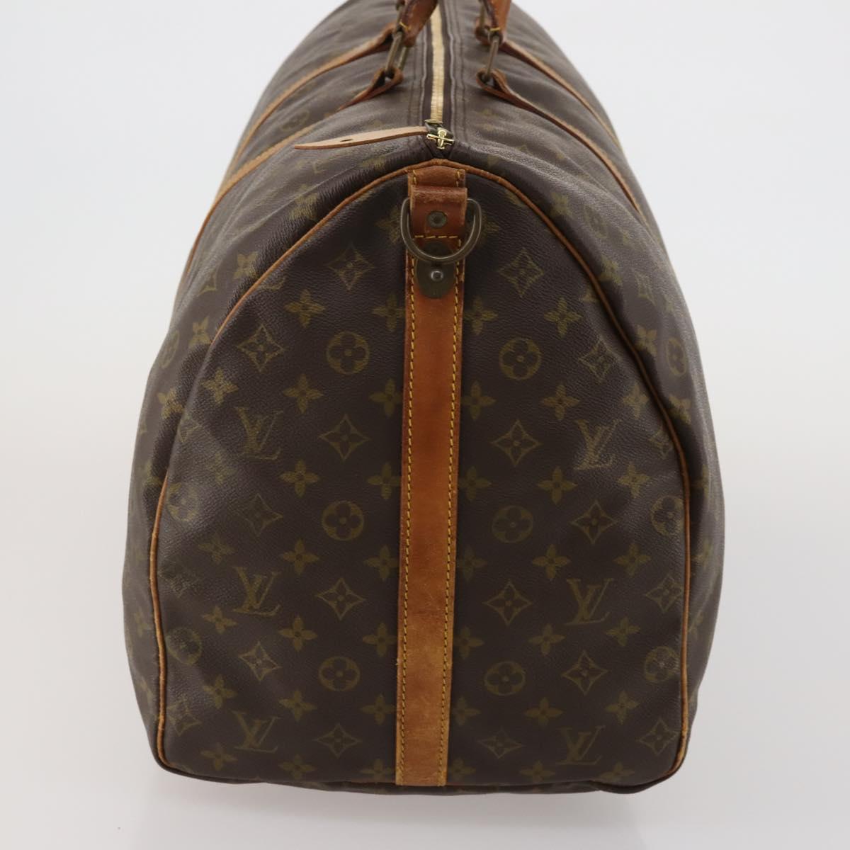LOUIS VUITTON Monogram Keepall Bandouliere 60 Boston Bag M41412 LV Auth 187517