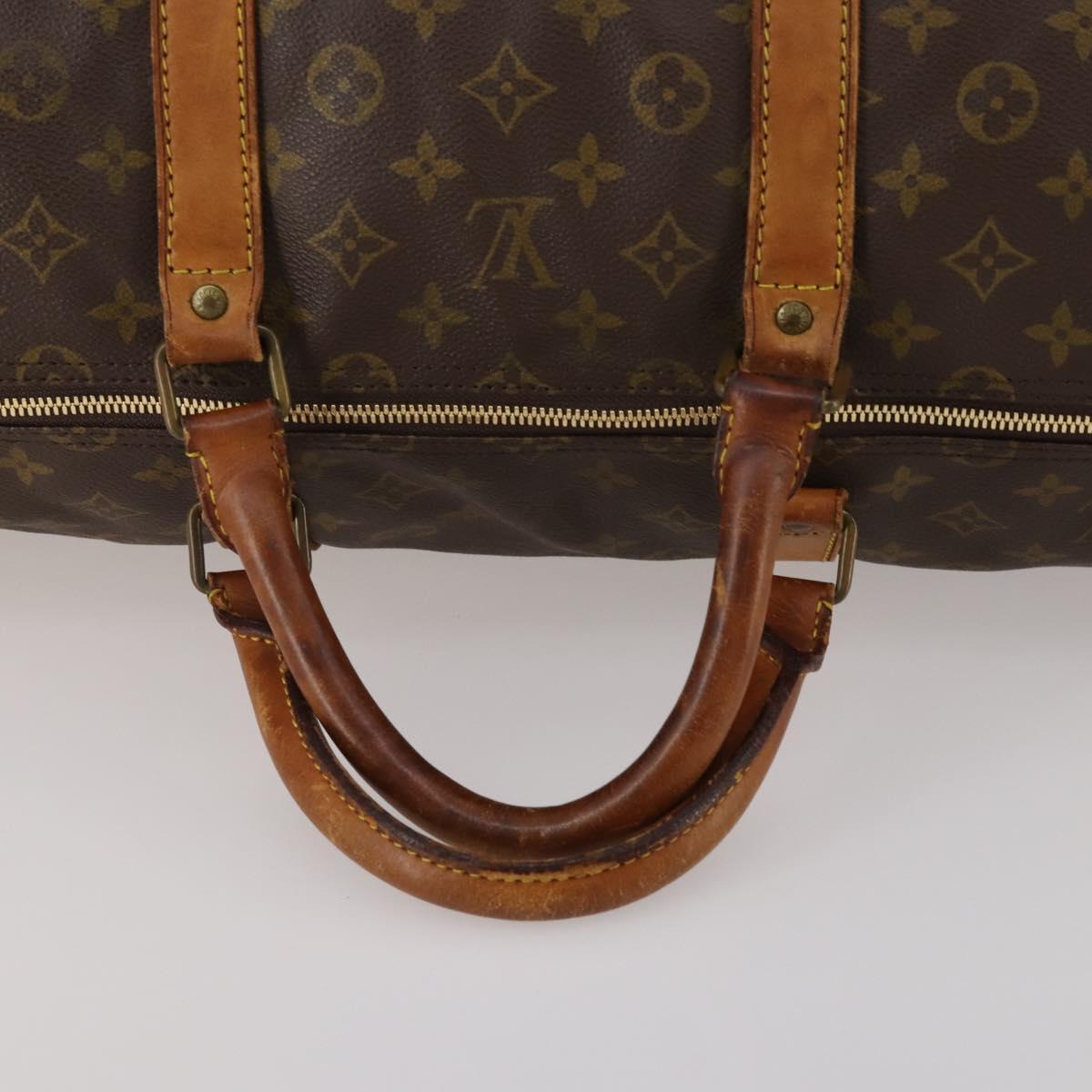 LOUIS VUITTON Monogram Keepall Bandouliere 60 Boston Bag M41412 LV Auth 187517