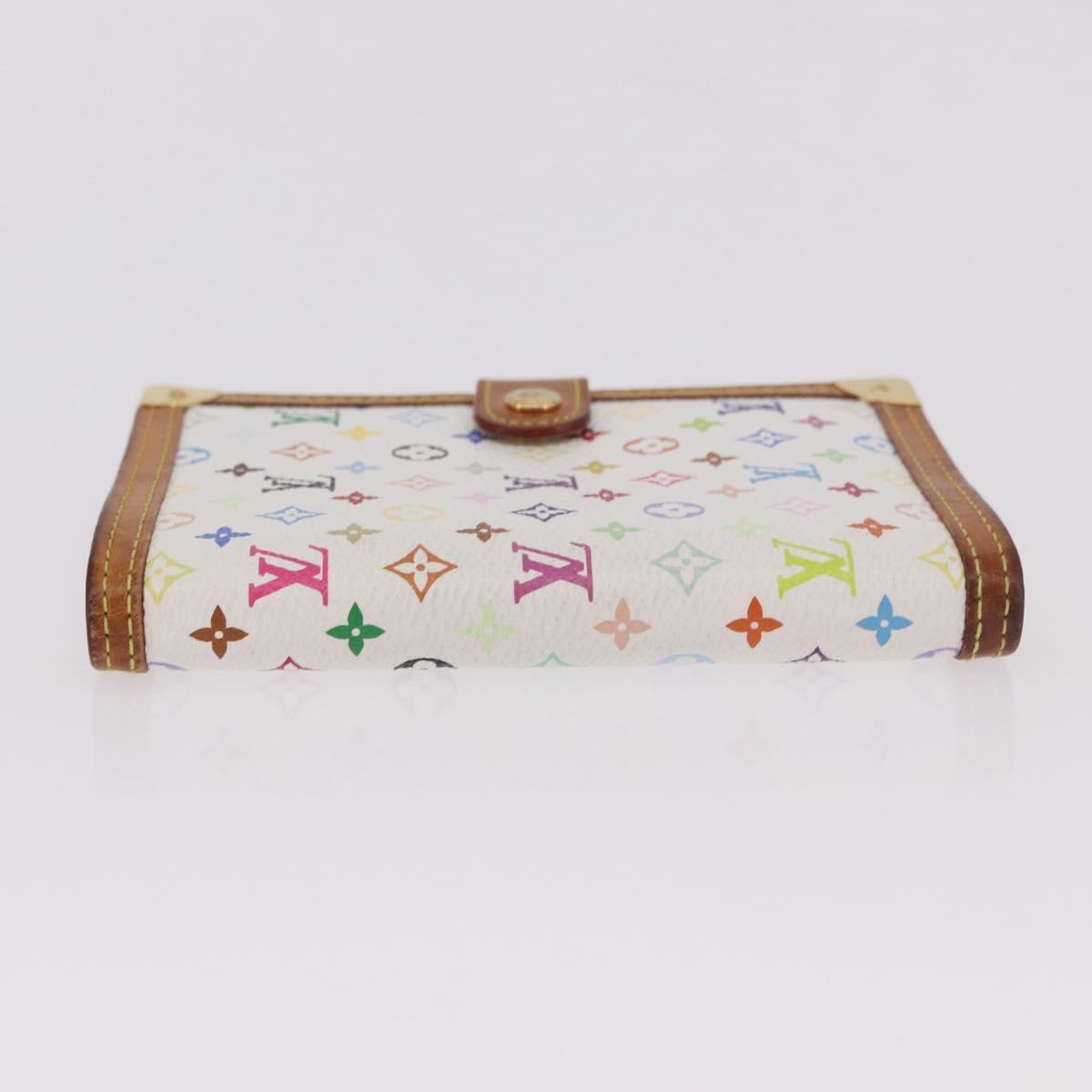 LOUIS VUITTON Monogram Multicolor Agenda PM Cover White R21074 LV Auth 187520