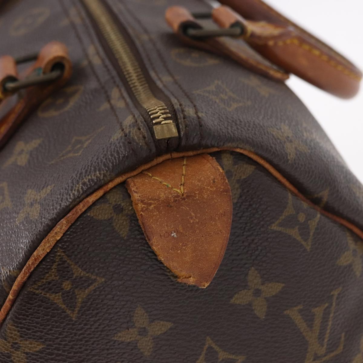 LOUIS VUITTON Monogram Speedy 30 Hand Bag M41526 LV Auth 187523