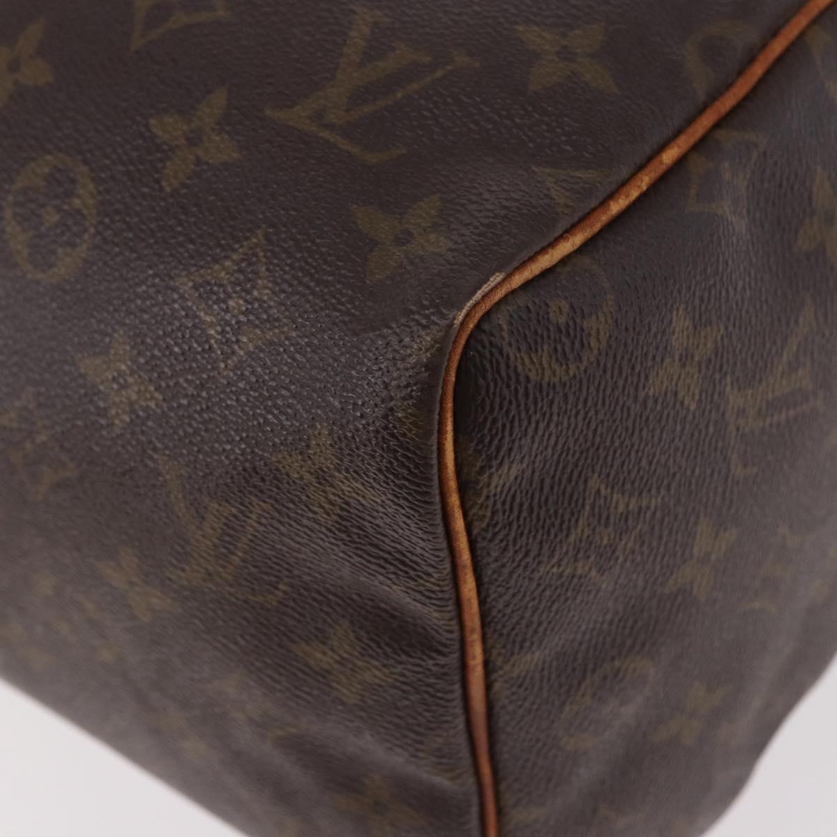 LOUIS VUITTON Monogram Speedy 30 Hand Bag M41526 LV Auth 187524