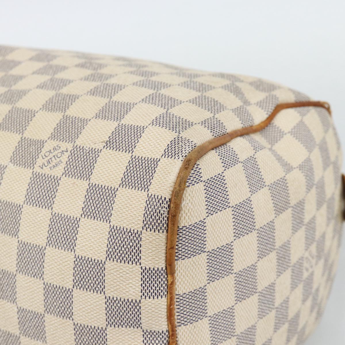 LOUIS VUITTON Damier Azur Speedy 30 Hand Bag N41533 LV Auth 187525