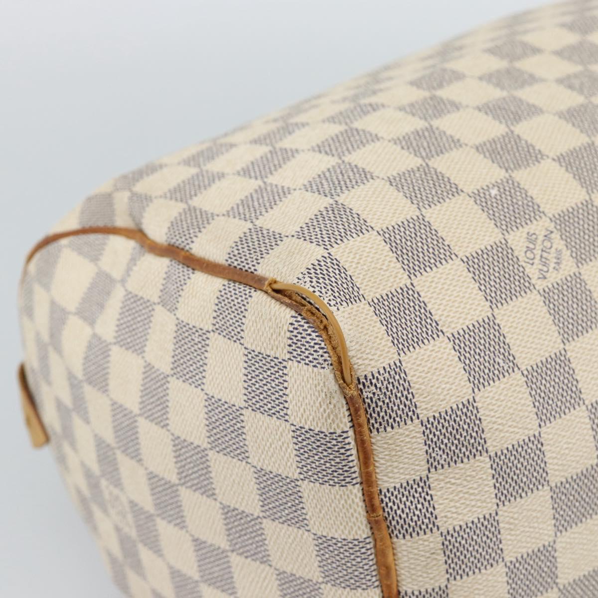 LOUIS VUITTON Damier Azur Speedy 30 Hand Bag N41533 LV Auth 187525