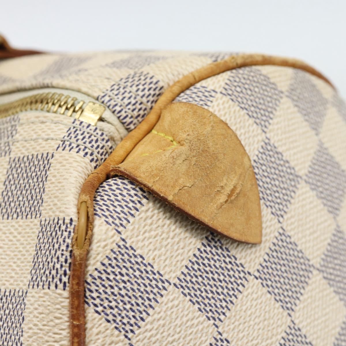 LOUIS VUITTON Damier Azur Speedy 30 Hand Bag N41533 LV Auth 187525