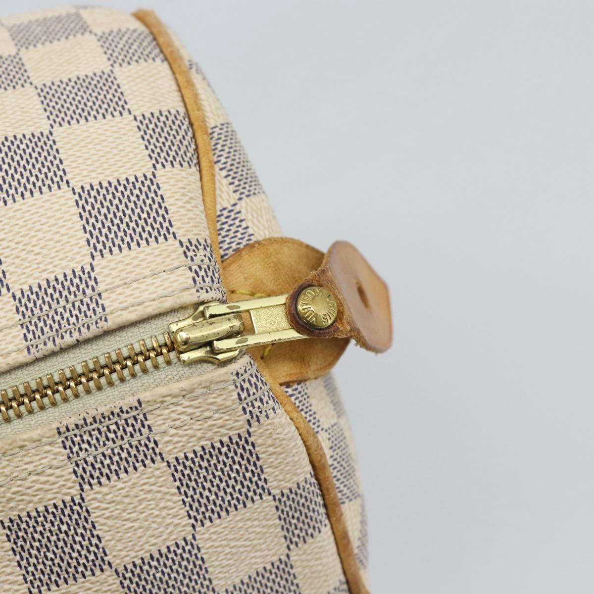 LOUIS VUITTON Damier Azur Speedy 30 Hand Bag N41533 LV Auth 187525