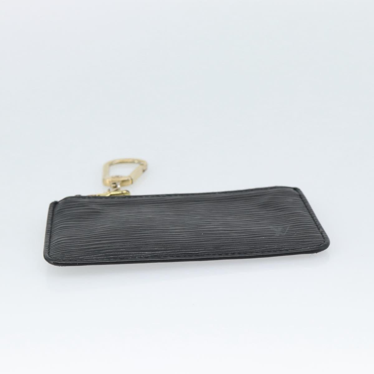 LOUIS VUITTON Epi Pochette Cles Coin Purse Black M63802 LV Auth 187529
