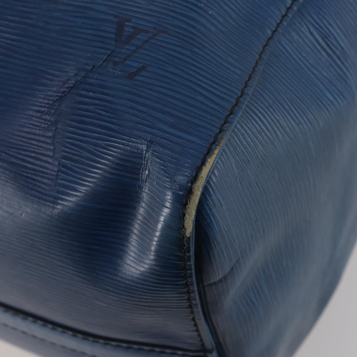 LOUIS VUITTON Epi Keepall 45 Boston Bag Blue M42975 LV Auth 187531