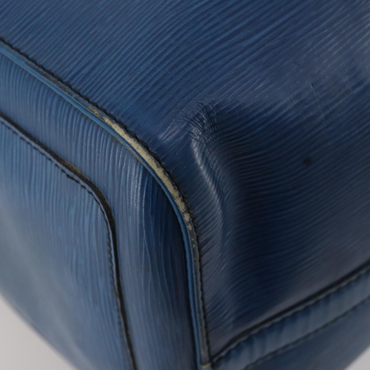 LOUIS VUITTON Epi Keepall 45 Boston Bag Blue M42975 LV Auth 187531