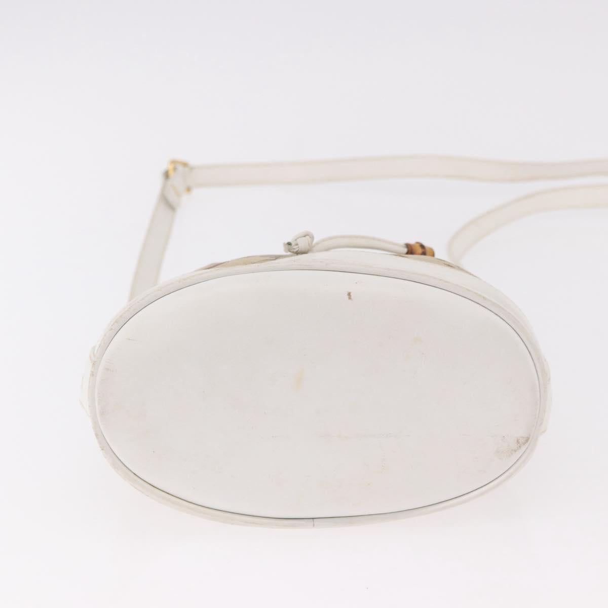 GUCCI Shoulder Bag Canvas Flora Beige Gold 007 14 0071 Auth 187532